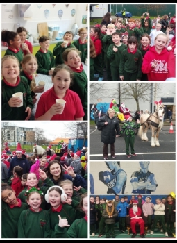 Seacláid te agus rith Santa